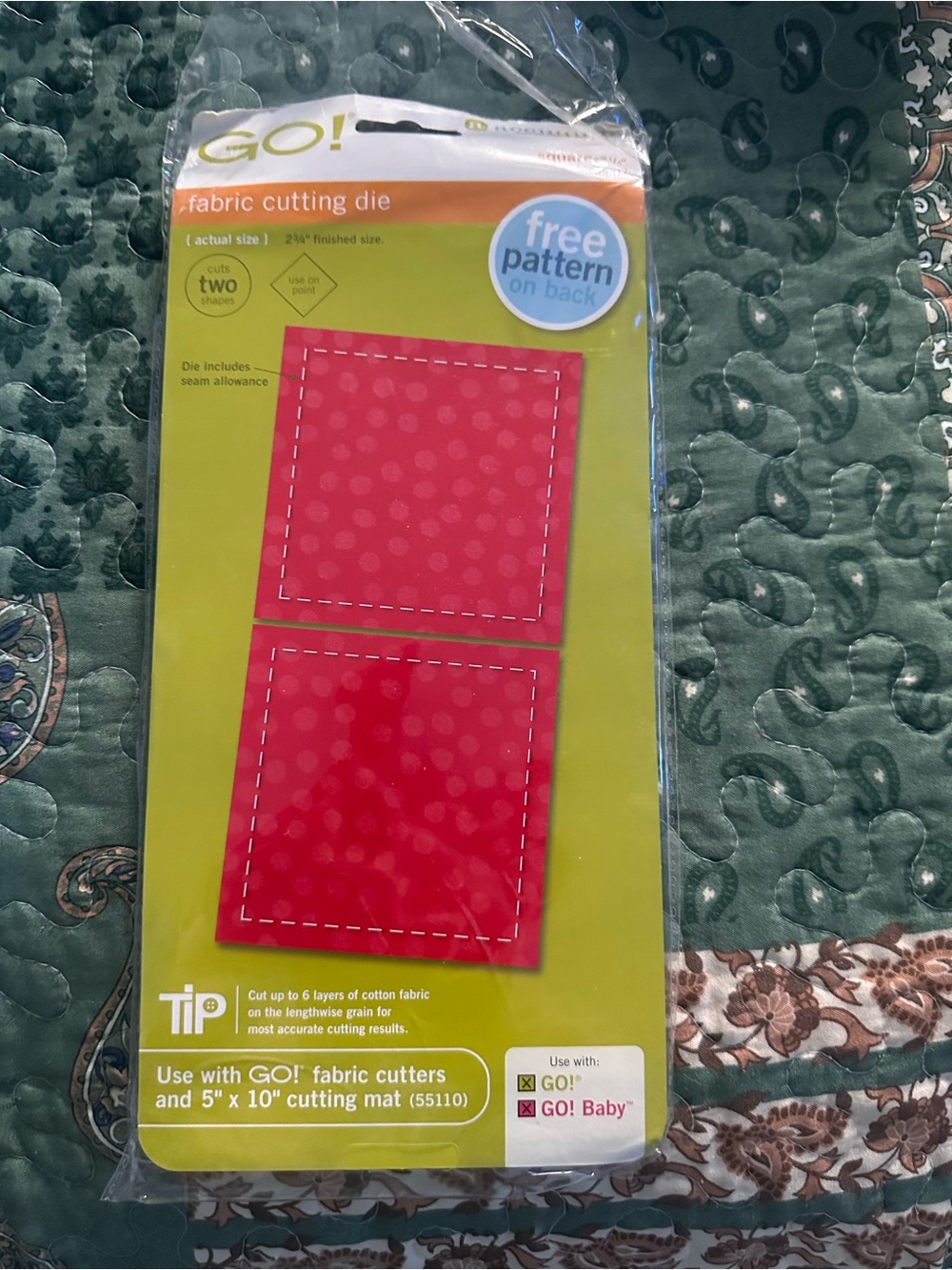 Accuquilt  square on point 3 1/4 -
